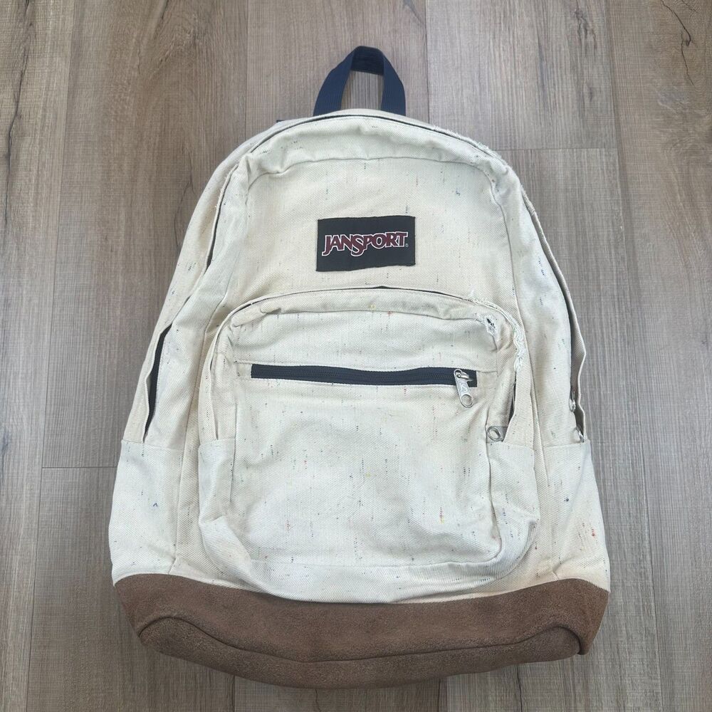 Jansport Originals Retro Cream with Colorful Multi Color Confetti Specks